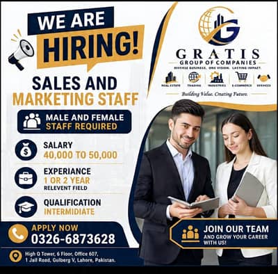 Gratix Group is Hiring! Digital Marketing Experties (40k-50k)