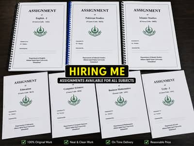 AIOU Assignments Available – All Subjects | Neat & Clean Work
