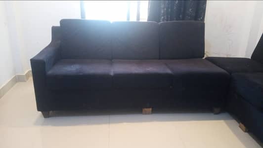 6 seater black sofa for 30k reason moving out !