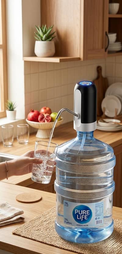 Automatic USB Rechargeable Water Bottle Dispenser Pump (Brand New)
