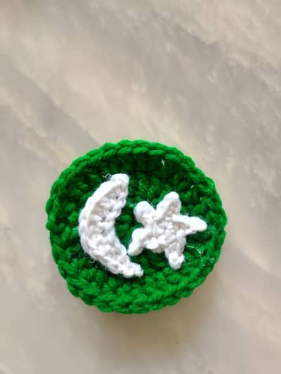 Crochet Pakistan Flag & Badges - 14 August Special