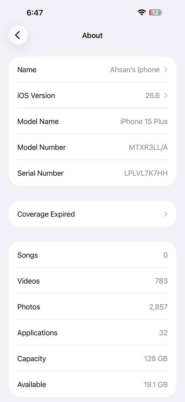Apple iPhone 15 plus 6