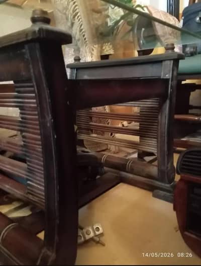 wooden side table