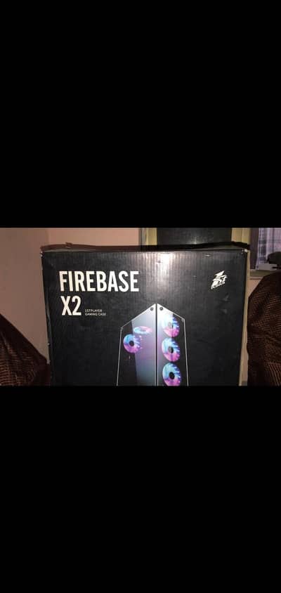 firebase x2 gaming case with rgb fan