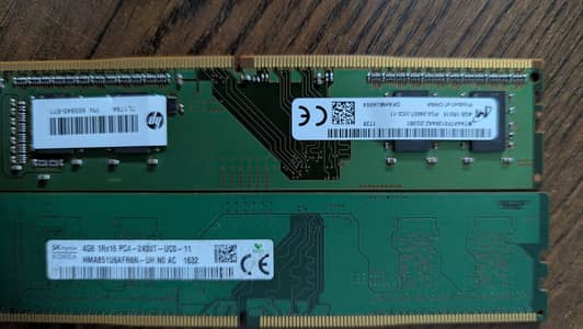 DDR4 RAM 4GB (2 STICKS)