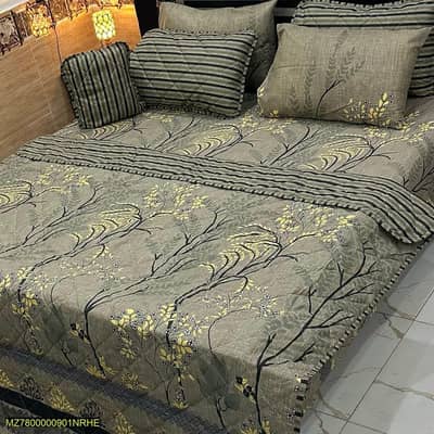 premium cotton quilted comforter set stone cooler double bed
