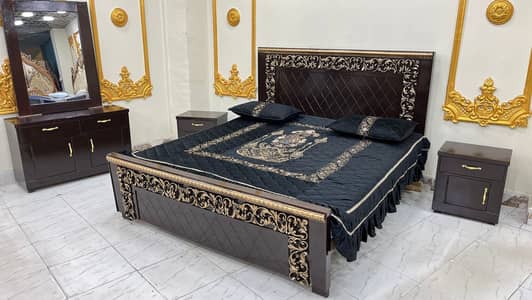 Double bed set-luxur bed set-bed for sale-bridal beds set-Furniture