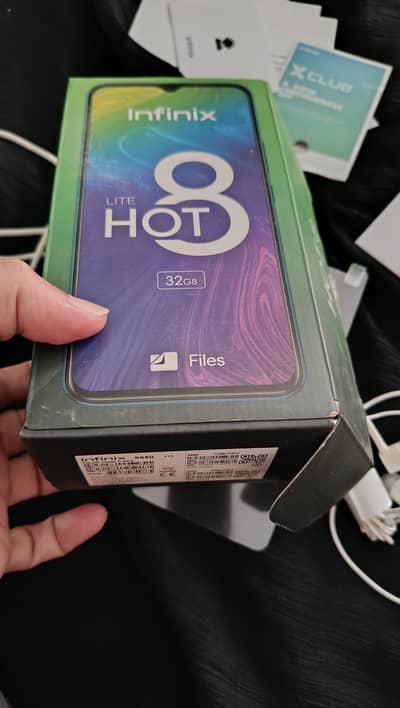 Infinix Hot 8 Lite with complete box
