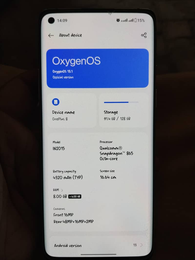 One Plus 8 4