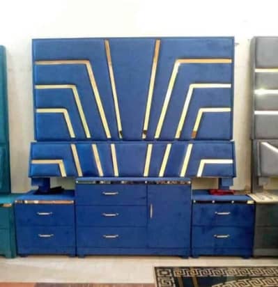 Wall bed designs- Wall poshish bed set- Room furniture - bed set
