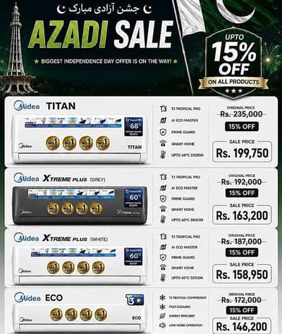 Media AC | 1.5 ton AC | Inverter AC | Split AC | Xtreem Plus