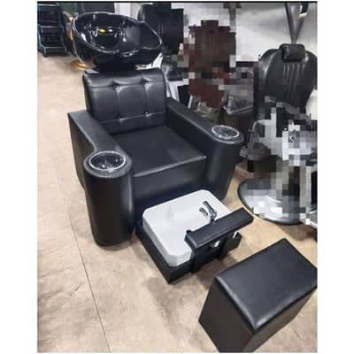 2 in 1 , Manipedi Chair with Head Wash Unit