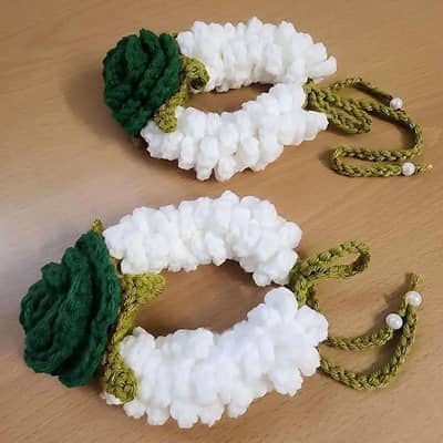 Handmade Crochet Gajra & Bracelets - 14 August Special