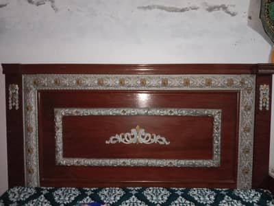 King Size Wooden Bed  (Mattress-charge separately)