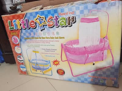 Little Star 4-in-1 Baby Cradle / Swing (Blue Color - 3 Years Used)