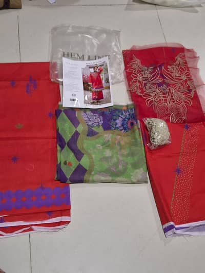 Mushq 3 piece Unstitched dress