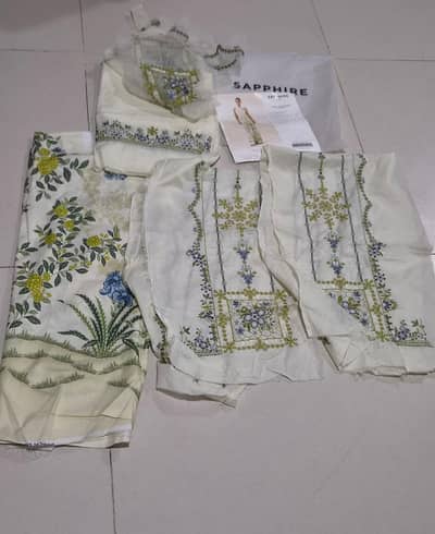 Sapphire 2 piece Unstitched dress