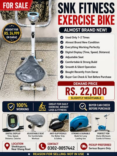 SNK FITNESS EXERCISE BIKE