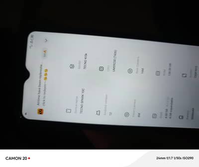Tecno Other Model saprak 10c 128gb 4puls 4 8rame
