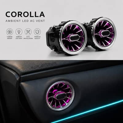 Toyota Corolla 2015-2026 RGB AC Vents Premium Quality