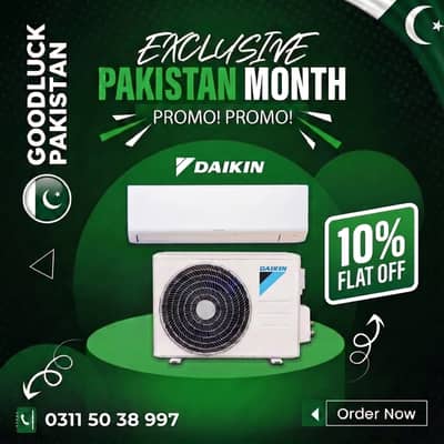 Daikin Inverter AC – 10% Flat OFF | Pakistan Month Offer