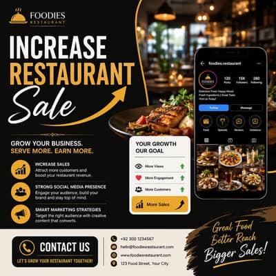 If want to Increase Restaurant Sale contact us
