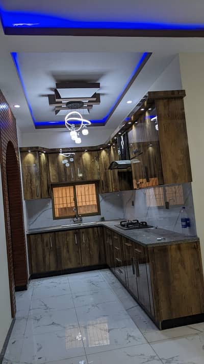New Portion 3 bed dd available for rent kda lease ready to move furnished in Gulshan block 2