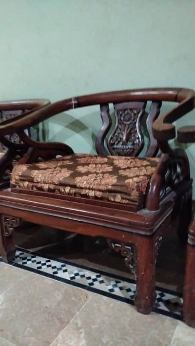 wooden sofa set