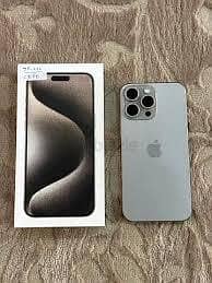 Iphone 15 pro max mobile phone complete box