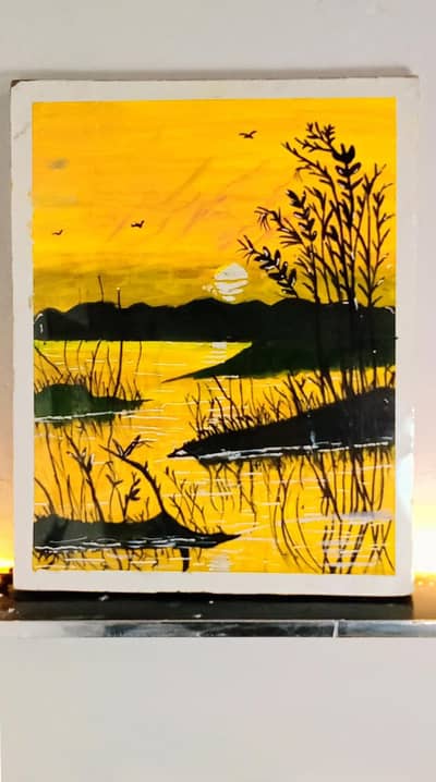 acrylic paint hand made painting