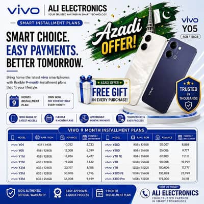Mobile on Installment/vivo phone on Installment/Installment