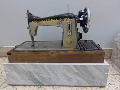 Salika Sewing Machine with Sewing Motor And Wooden Stand