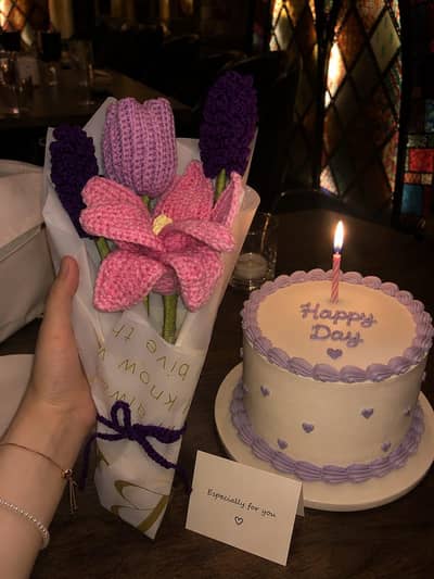 crochet flower bouquet
