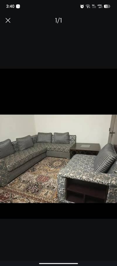 7 seater-L shaped sofa set