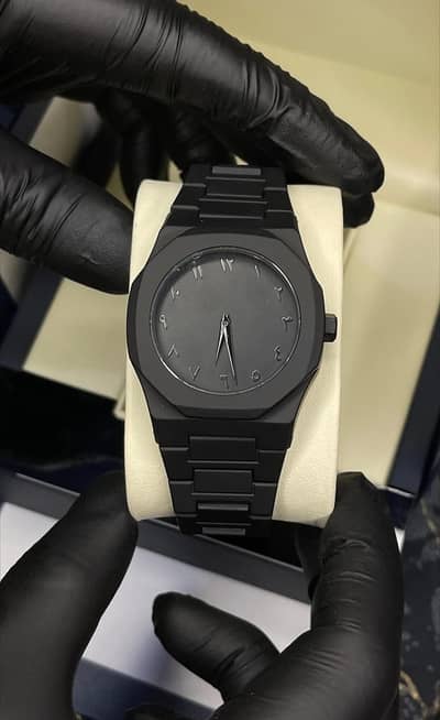 Arabic Aura Jet Black Watch