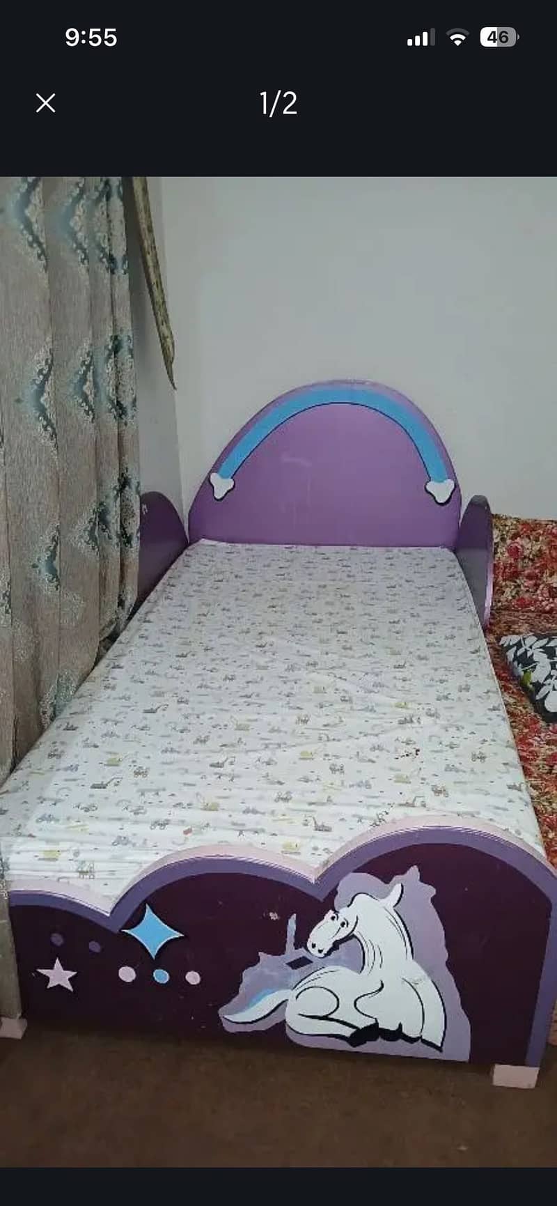 Unicorn theme bed 1