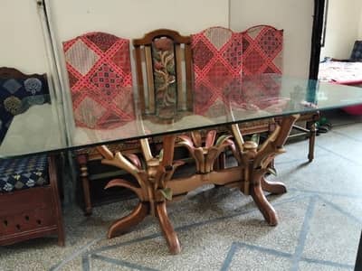 6 chair glass dinning
