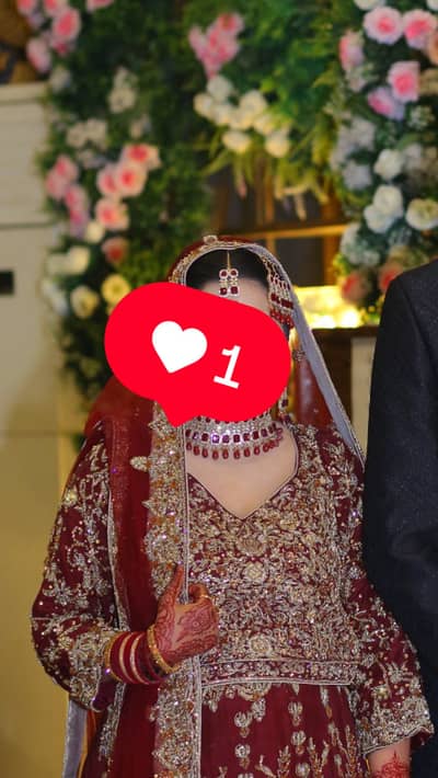 Maroon Bridal Dress | Wedding Lehenga