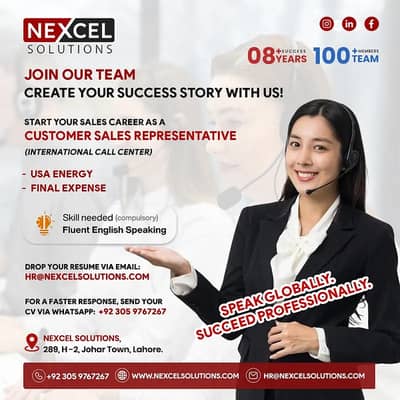 Customer Sales Representative / CSR / Sales Agents | Call Center Jobs