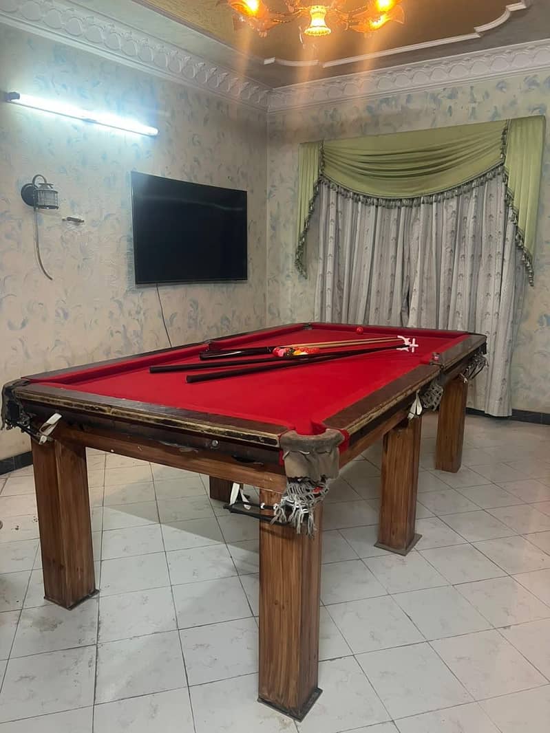 snooker table. 2