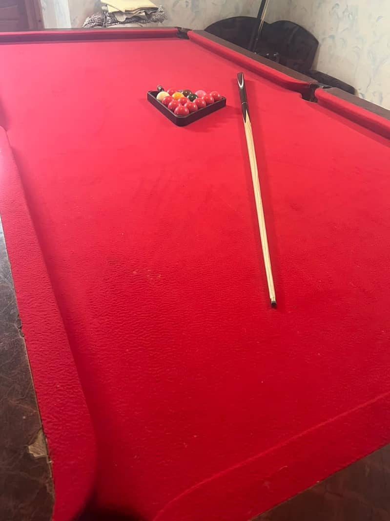 snooker table. 3