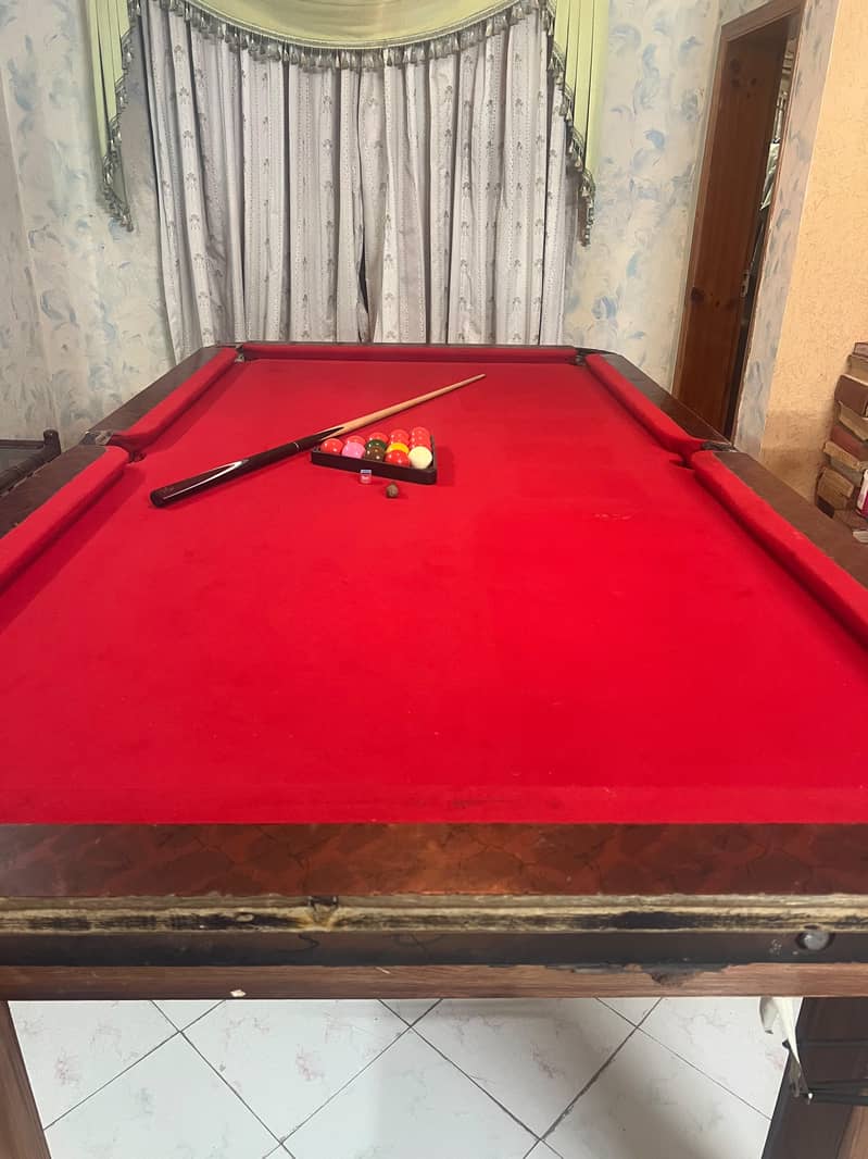 snooker table. 4