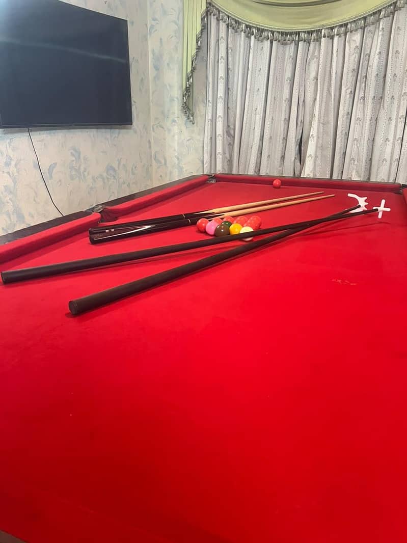 snooker table. 5