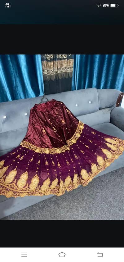 embroided organza sharara for wedding event