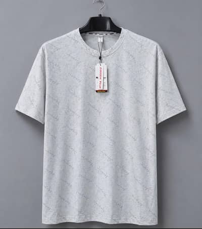 Men’s Oversized White T-Shirt – Half Sleeve Casual Printed T-Shirt