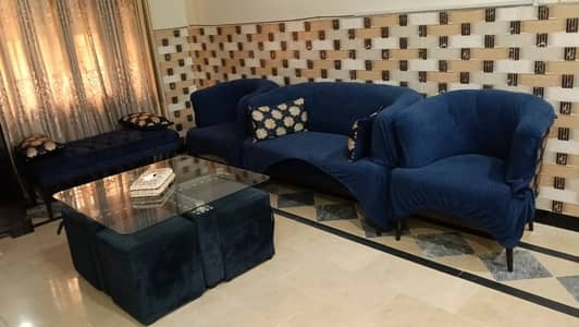 Sofa set with centre table