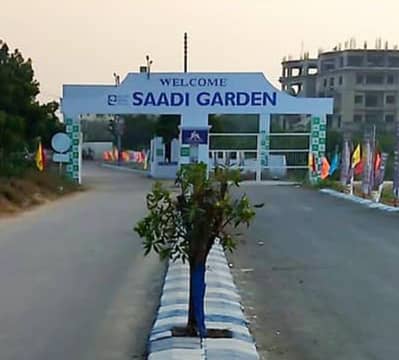 120 Sq Yd Residential Plot For Sale In Saadi Garden Block 4 West Open