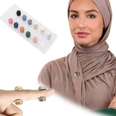 Hijab magnets Pack of 12 piece mix colours