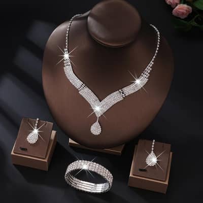 bridal jewelry sate earring necklace bracelet