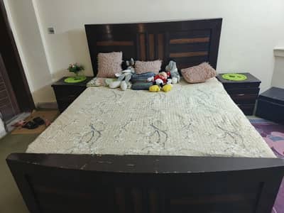 Bed with dressing table for sale